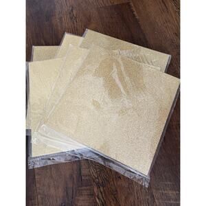 LOT of 90 Sheets American Crafts AC Gold Glitter Cardstock 12"X12"- 6 PACKS